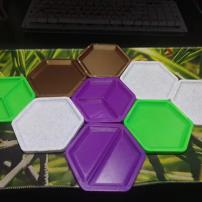 HexTrays - Khay đựng bộ phận hình lục giác xếp chồng