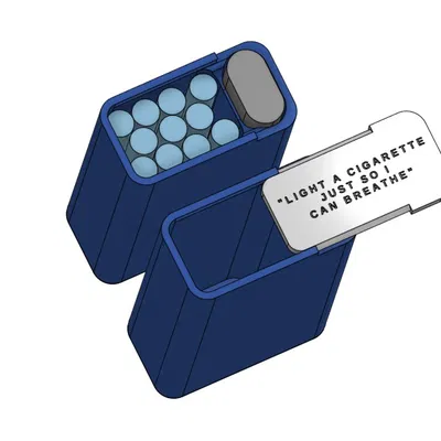 Hộp đựng thuốc lá có chỗ để bật lửa