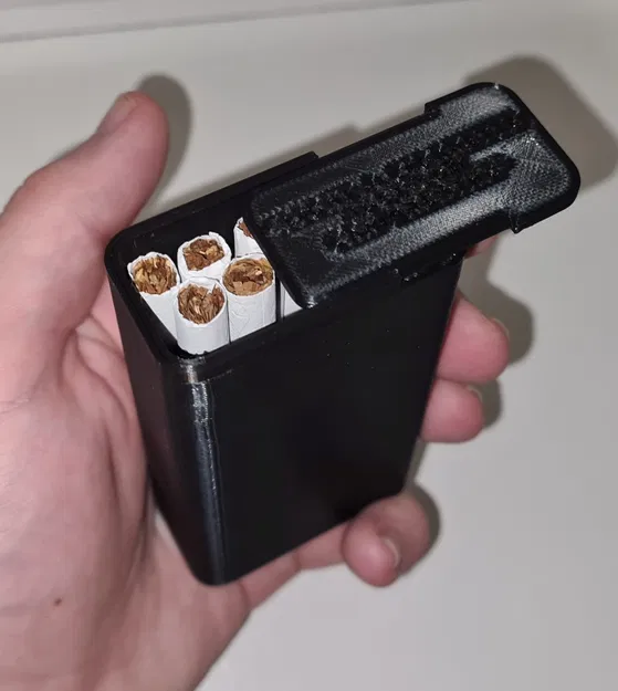 Hộp đựng thuốc lá có chỗ để bật lửa - Image 2