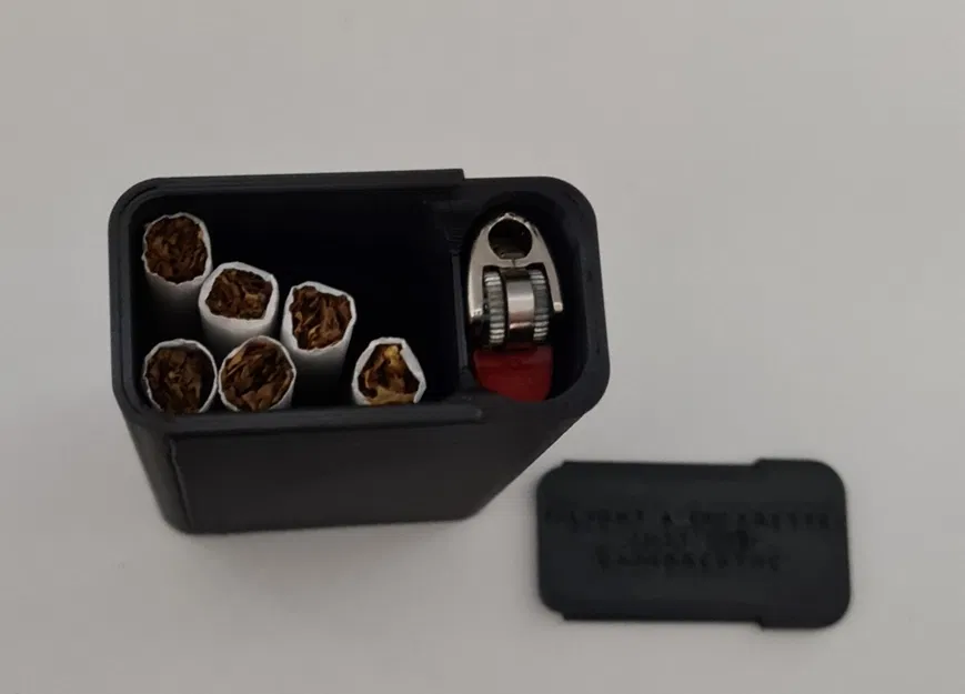 Hộp đựng thuốc lá có chỗ để bật lửa - Image 5