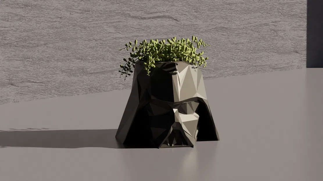 Chậu Cây/Chỗ Cắm Bút Darth Vader Low Poly - Star Wars - Image 2
