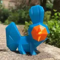 Mudkip Phong Cách Low Poly - Thumbnail 1
