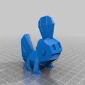 Mudkip Phong Cách Low Poly - Thumbnail 5