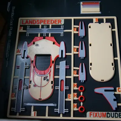 Xe bay của Luke - Landspeeder từ Fixumdude