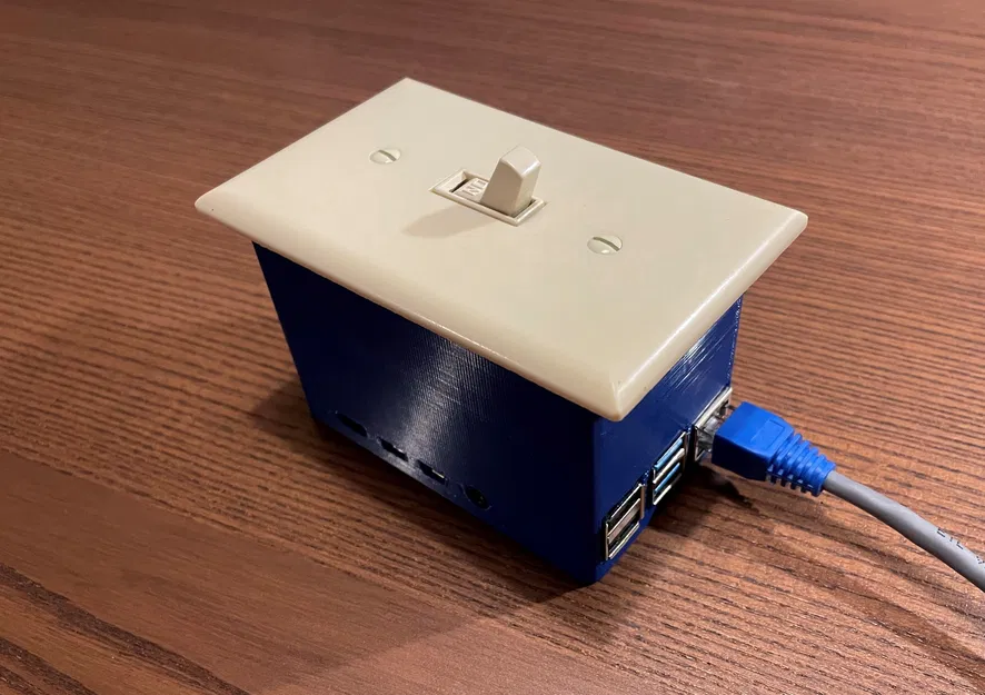Vỏ Raspberry Pi 4 Kiểu Hộp Điện/Công Tắc US - Image 1