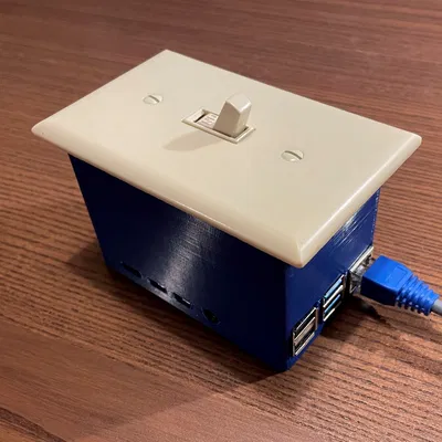 Vỏ Raspberry Pi 4 Kiểu Hộp Điện/Công Tắc US