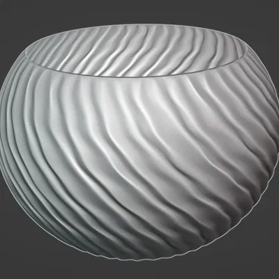 Chậu cây dáng sóng