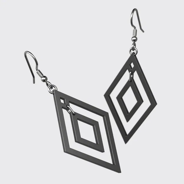 Bông Tai Hình Thoi - Image 1