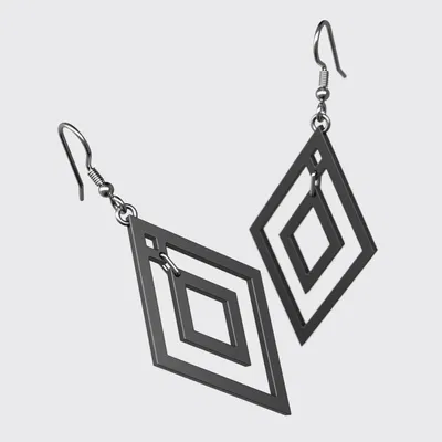 Bông Tai Hình Thoi