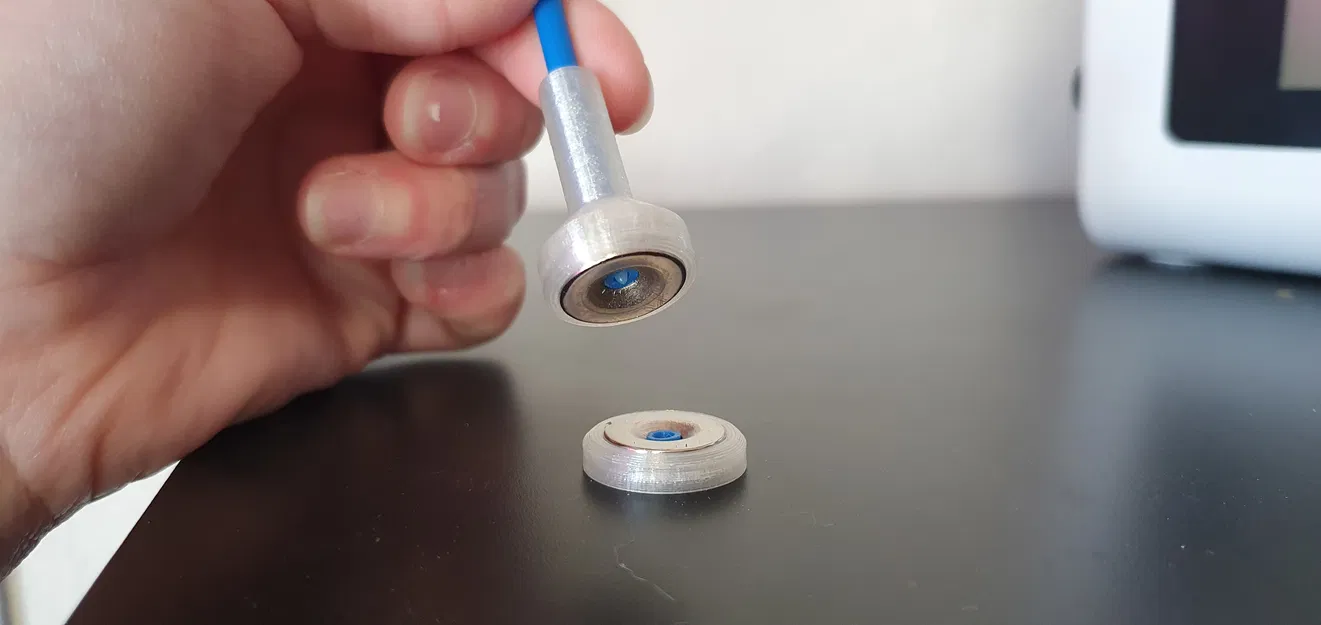 Đầu nối luồn sợi nhựa và ống PTFE từ tính cho tủ Ikea Lack - Image 1