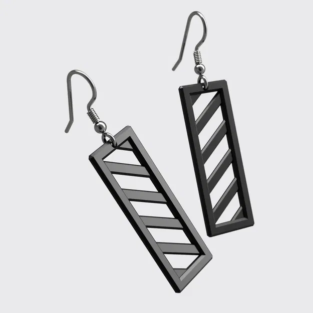 Bông Tai Hình Chữ Nhật - Image 1