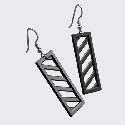 Bông Tai Hình Chữ Nhật