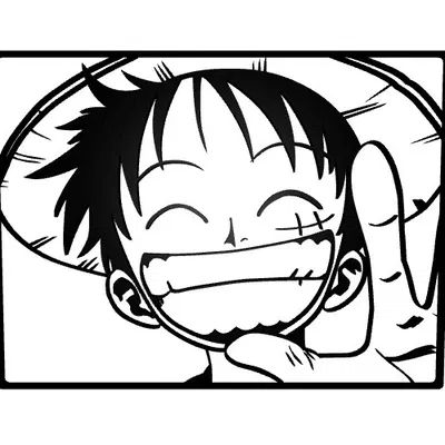 Tranh Treo Tường Luffy One Piece - Tấm Truy Nã