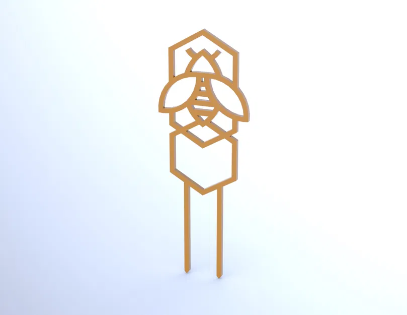 Mẫu In 3D: Cây Leo Chậu Kiểng Hình Con Ong - Image 1