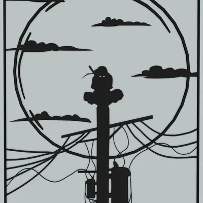 Tranh Trang Trí Tường Itachi Ngắm Trăng Naruto Shippuden