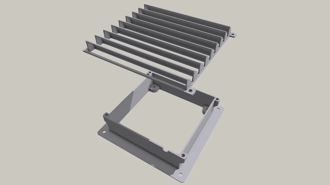 Khung Gắn Quạt 140mm Cho Ống Thông Gió Vuông 180mm - Image 2