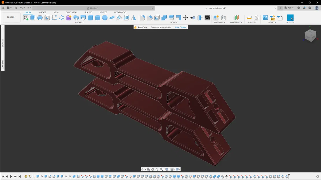 Bộ ổn định cửa Voron 0 / 0.1 / 0.2 (2 nam châm) - Image 1