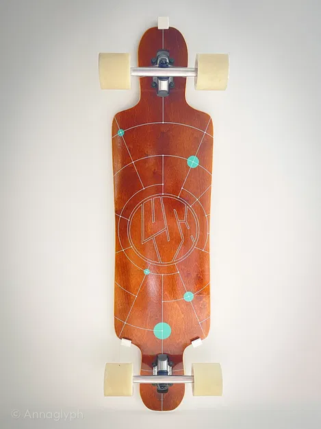 Giá Treo Tường Longboard Drop-through Dạng Trượt - Image 1