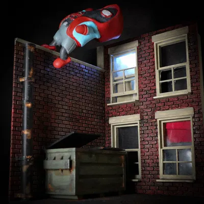 KHU PHỐ TỐI TĂM - Diorama cho Wekster Mini Dude (không kèm theo)