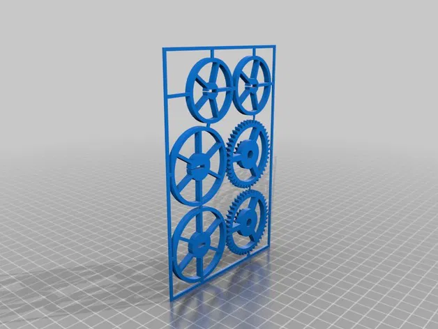Bộ Xe Ô Tô Lên Dây Cót In 3D - Image 40