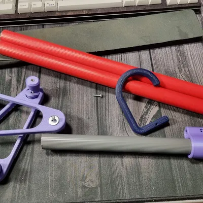 Móc treo đồ lặn bằng cây chổi