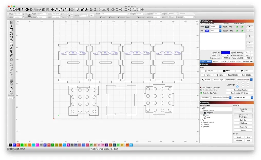 Kệ Đựng Mũi Hàn JBC Kiểu Cắt Laser - Image 2