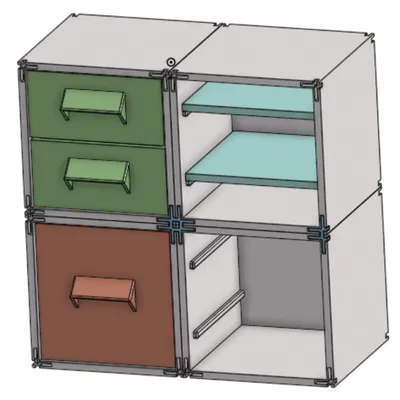 Hệ Thống Lưu Trữ Mô-đun (Ngăn Kéo, Kệ, Tủ)