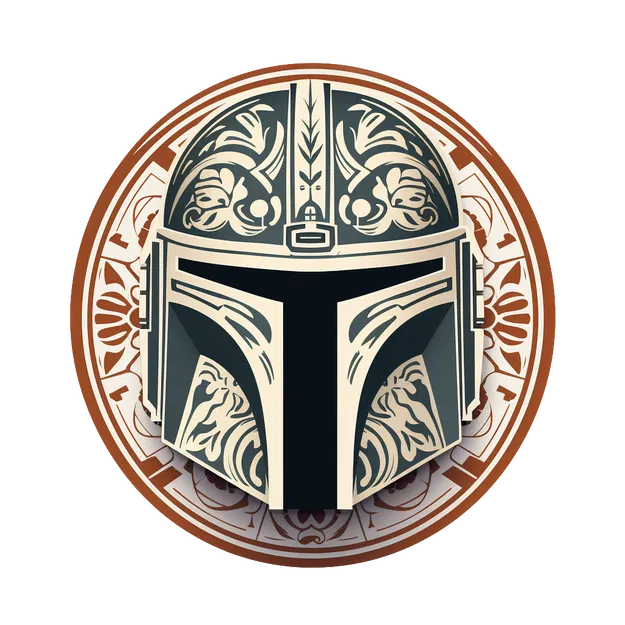 Mũ bảo hiểm Mandalorian "Fleur de Lorian" (Lấy cảm hứng từ Star Wars) - Image 2
