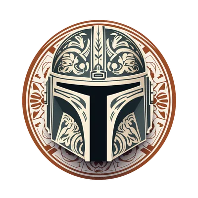 Mũ bảo hiểm Mandalorian "Fleur de Lorian" (Lấy cảm hứng từ Star Wars)