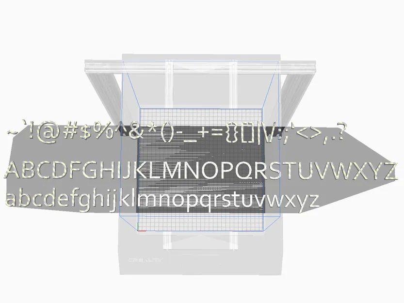Trọn bộ chữ cái và ký tự 3D Font Corbel - Image 1