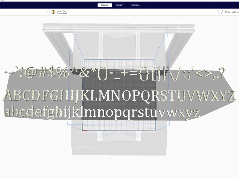 Trọn Bộ Chữ Cái và Ký Tự 3D Font Cambria - Image 1