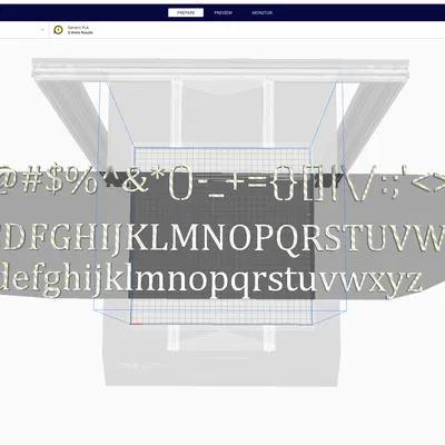 Trọn Bộ Chữ Cái và Ký Tự 3D Font Cambria