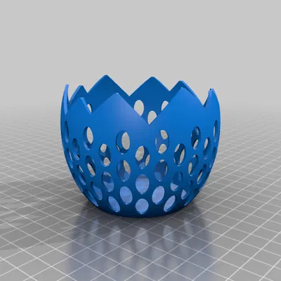 Chậu Trồng Cây Nhỏ Hình Trứng Bộ Xương