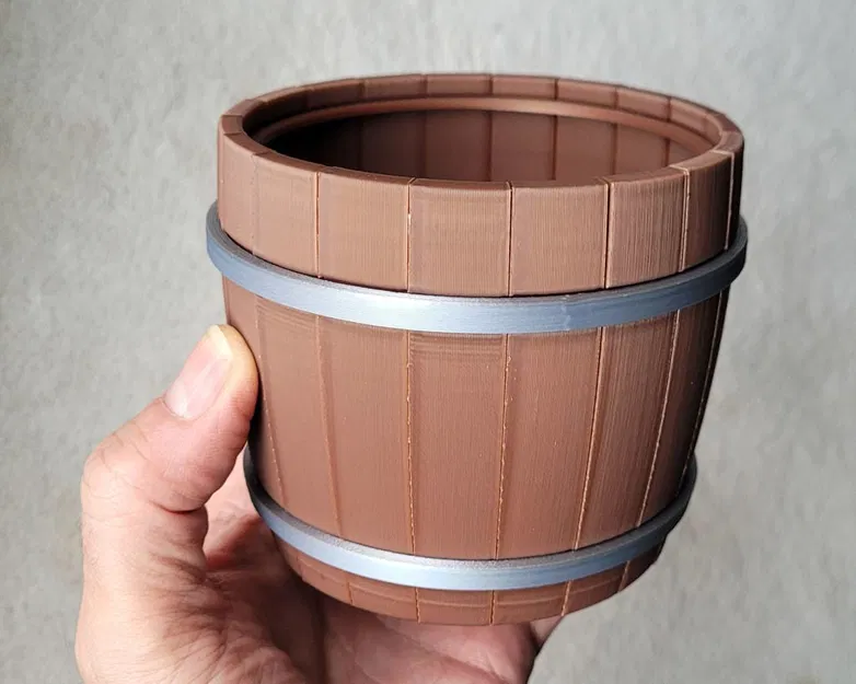 Chậu Cây Hình Thùng Rượu Vang - Image 1