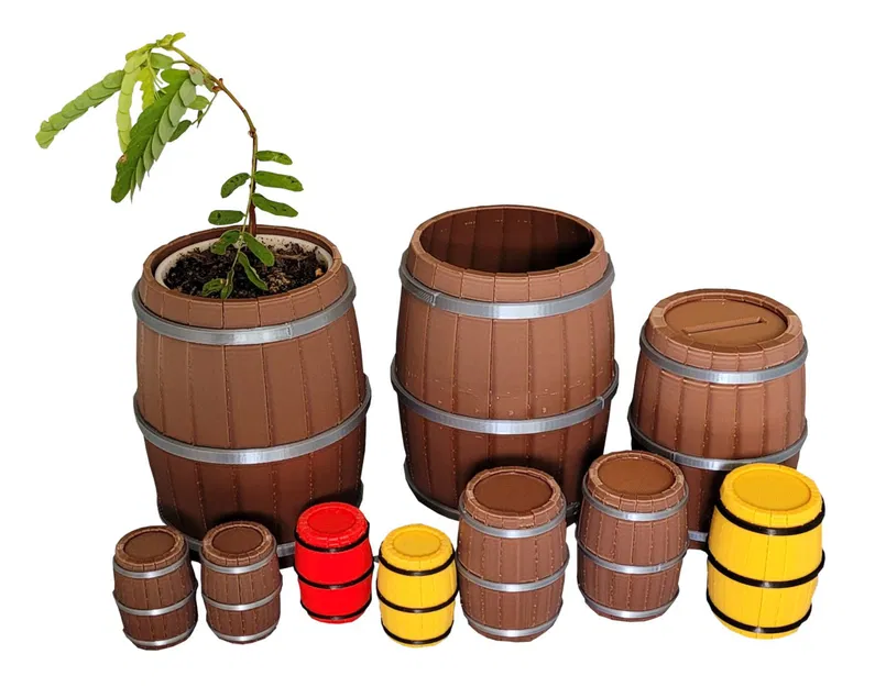 Chậu Cây Hình Thùng Rượu Vang - Image 18