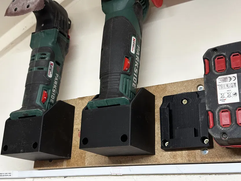 Giá đỡ dụng cụ Parkside X20V cho máy đa năng hoặc máy mài góc - Image 1