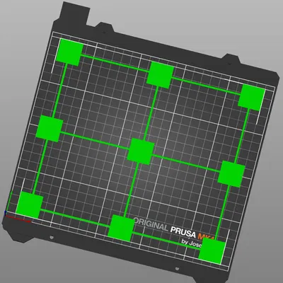Hình ảnh hóa kiểm tra cân bằng giường cho Prusa MK4
