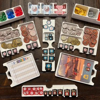 Insert/Organizer 7 Wonders (Bản 2) - Chứa Edifice, Leaders, Cities, Armada trong Hộp Gốc