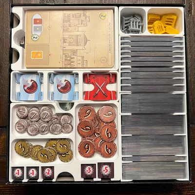 Insert/Organizer 7 Wonders (Bản 2) - Chứa Edifice, Leaders, Cities, Armada trong Hộp Gốc
