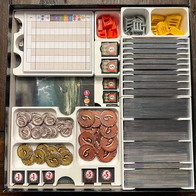 Insert/Organizer 7 Wonders (Bản 2) - Chứa Edifice, Leaders, Cities, Armada trong Hộp Gốc