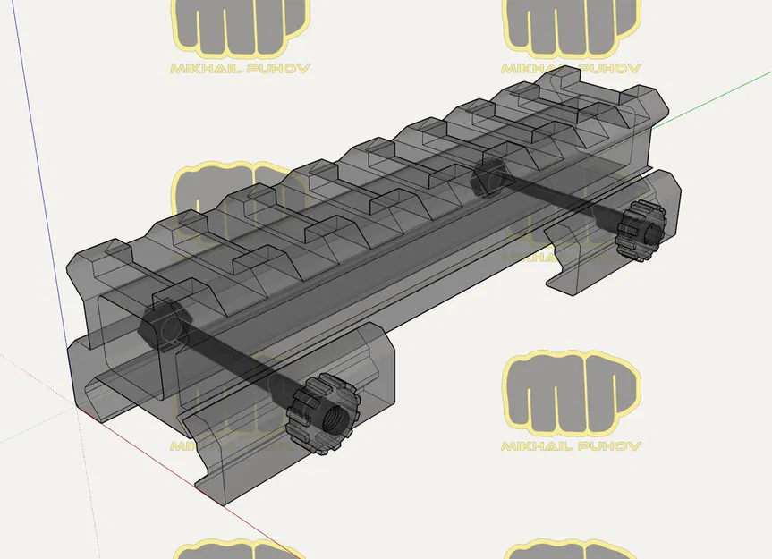 Thanh Nâng Weaver Veber 015 - Cao 15mm - Image 4