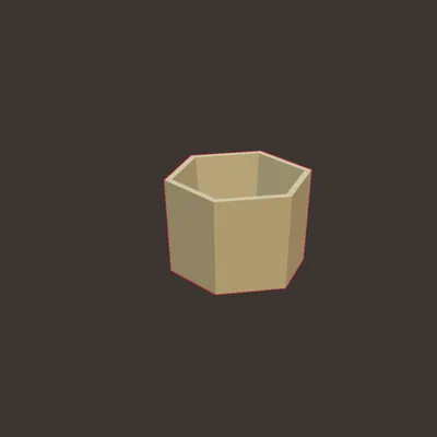 Chậu hoa hình lục giác 2.5