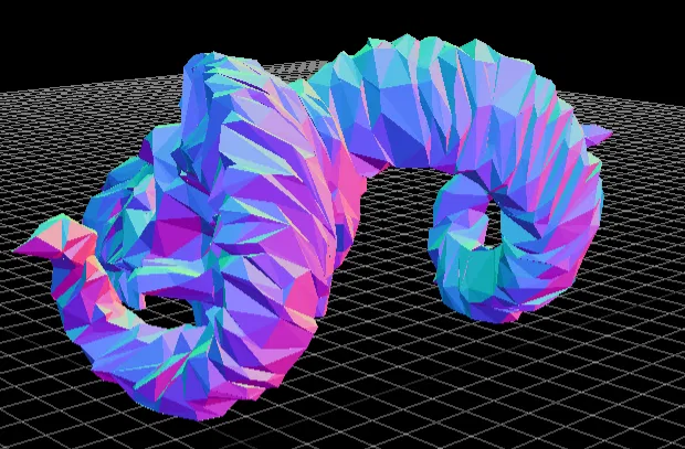 Đầu Lâu Cừu Phong Cách Low Poly - Image 2