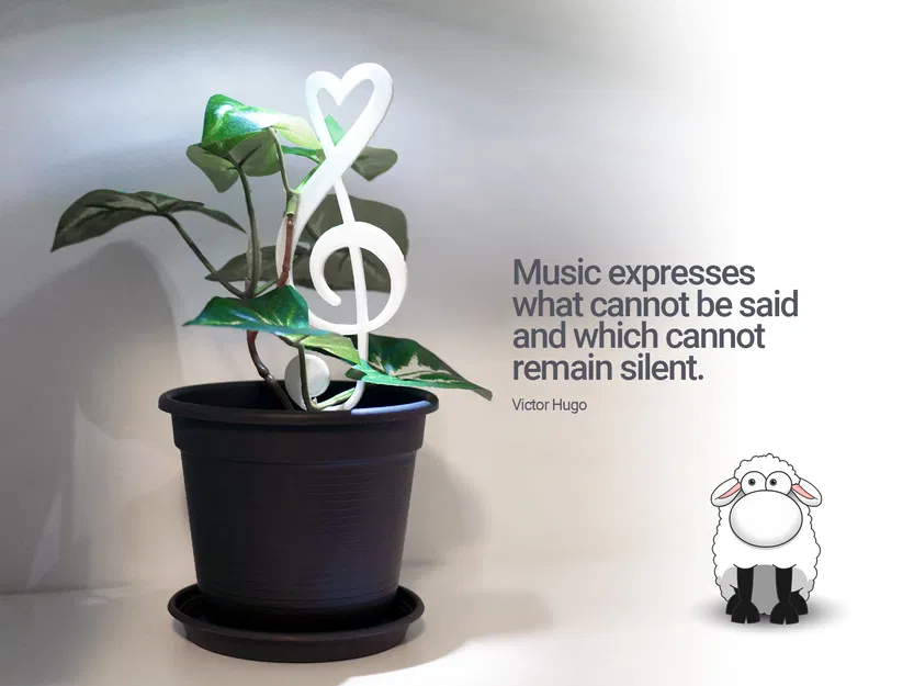 Giá Treo Cây "Tôi Yêu Âm Nhạc" - Image 1