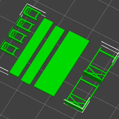 Bộ Bàn Ghế Bia - Biertischgarnitur Tỷ Lệ 1:32