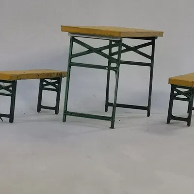 Bộ Bàn Ghế Bia - Biertischgarnitur Tỷ Lệ 1:32
