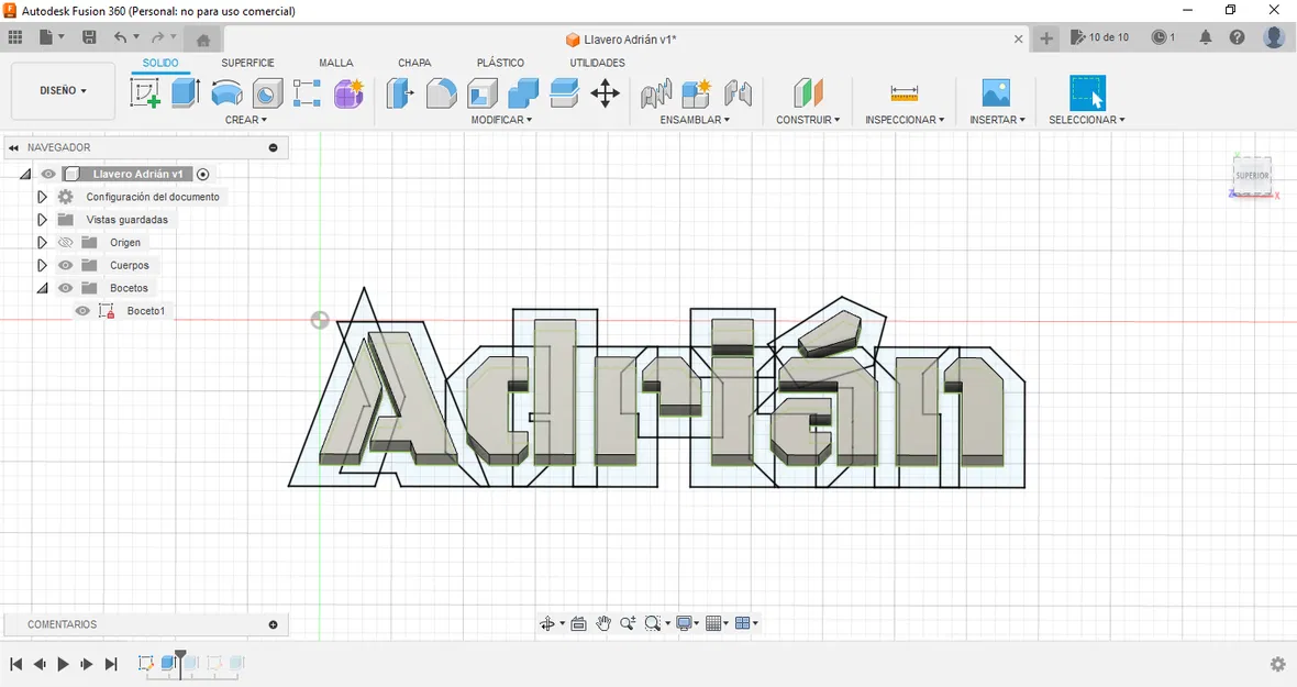 Hướng dẫn làm móc khóa bằng Fusion 360 - Image 5