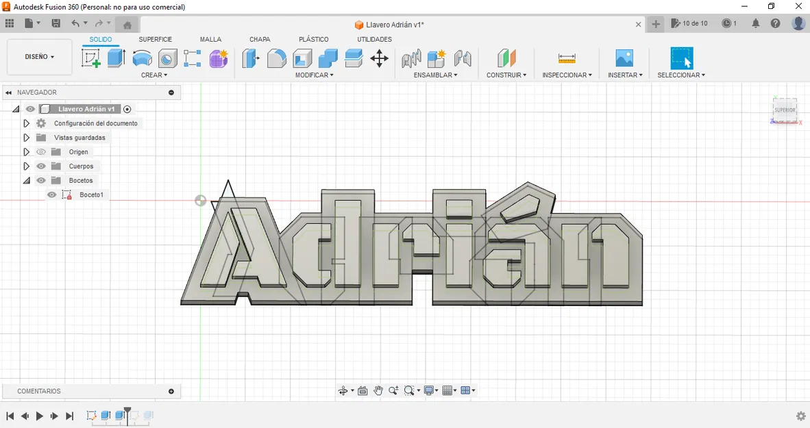Hướng dẫn làm móc khóa bằng Fusion 360 - Image 6