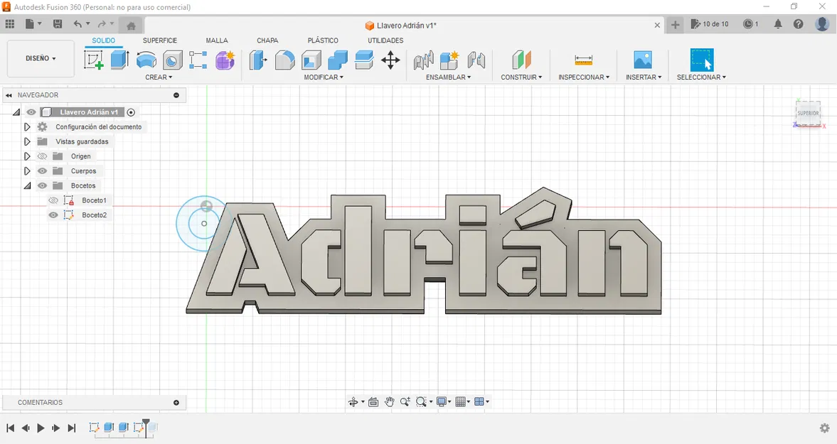 Hướng dẫn làm móc khóa bằng Fusion 360 - Image 7