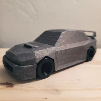 Tái Bản - Subaru Impreza 22b STI Phong Cách Low Poly